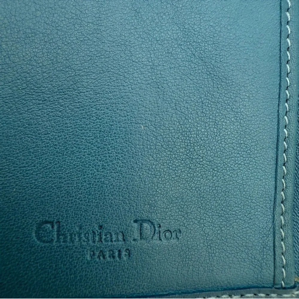 Rare Vintage 2002 Dior Denim Lace Up Long Wallet EUC Retail $3000